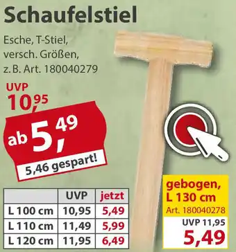 Sonderpreis Baumarkt Schaufelstiel Angebot