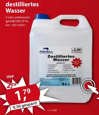 Sonderpreis Baumarkt Destilliertes Wasser 5 Liter Angebot