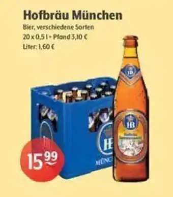 Getränke Hoffmann Hofbräu münchen bier Angebot