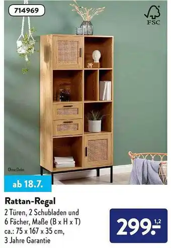 Aldi Nord Rattan-regal Angebot