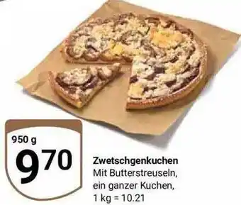 Globus Zwetschgenkuchen Angebot