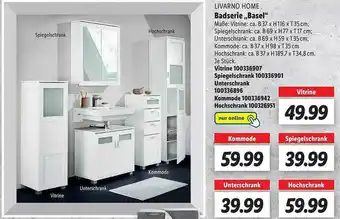 Lidl Livarno home badserie „basel” Angebot