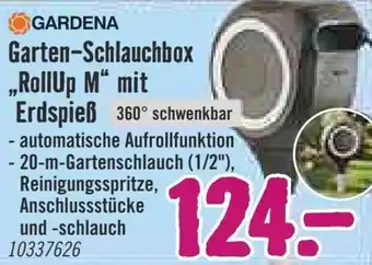 Hornbach Gardena Garten Schlauchbox ,,RollUp M" mit Erdspieß Angebot