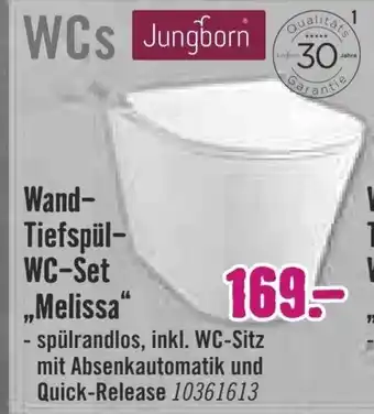 Hornbach Jungborn Wand Tiefspül-WC-Set ,,Melissa“ Angebot