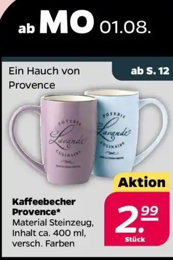 NETTO Kaffeebecher Provence 400ml Angebot