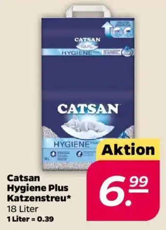 NETTO Catsan Hygiene Plus Katzenstreu 18L Angebot