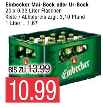 Marktkauf Einbecker Mai-Bock oder Ur- Bock 20 x 0,33 L Angebot