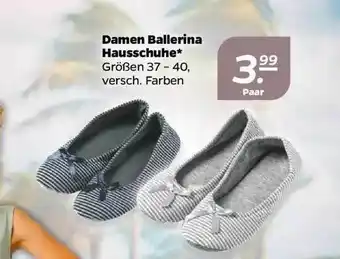 NETTO Damen ballerina hausschuhe Angebot