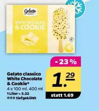 NETTO Gelato classico white chocolate & cookie Angebot