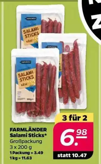 NETTO Farmländer salami sticks Angebot