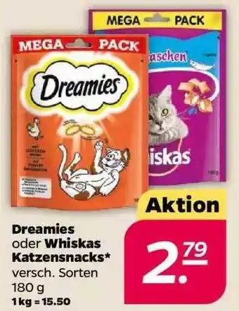 NETTO Dreamies oder whiskas katzensnacks Angebot