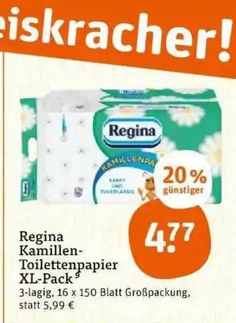 tegut Regina kamillen-toilettenpapier xl-pack Angebot