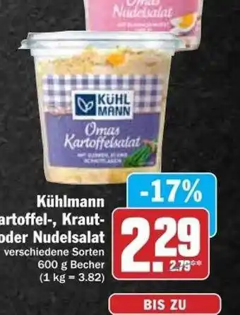 dodenhof Kühlmann omas kartoffel-, kraut- oder nudelsalat Angebot