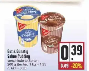 Edeka Gut & günstig sahne pudding Angebot