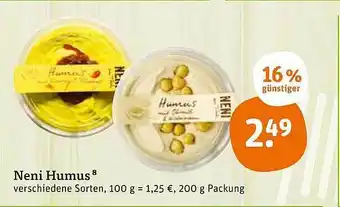 tegut Neni Humus 200g Angebot