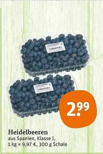 tegut Heidelbeeren 300g Angebot