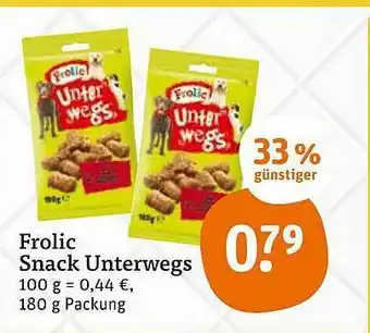 tegut Frolic Snack Unterwegs 180g Angebot