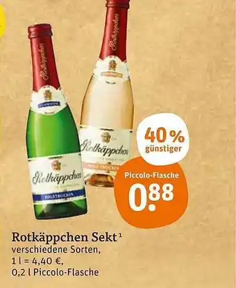 tegut Rotkäppchen Sekt 0,2L Angebot