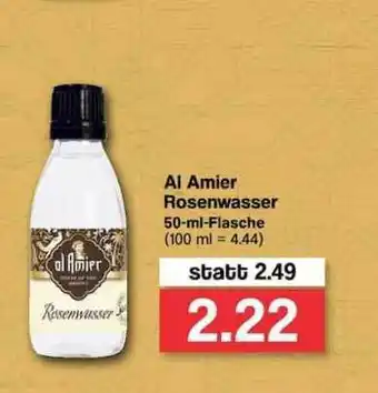 Famila Nord West Al Amier Rosenwasser 50ml Angebot