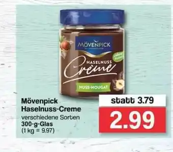 Famila Nord West Mövenpick Haselnuss Creme 300g Angebot