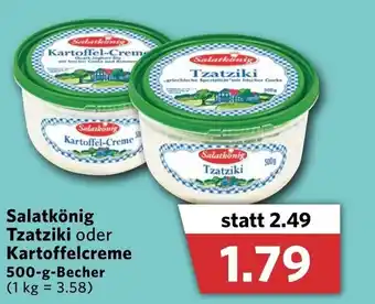 Combi Salatkönig Tzatziki oder Kartoffelcreme 500g Becher Angebot