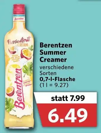 Combi Berentzen Summer Creamer 0,7L Angebot