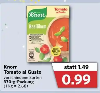 Combi Knorr Tomato al Gusto 370 g Angebot