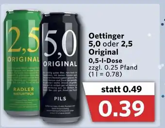 Combi Oettinger 5,0 oder 2,5 Original 0,5L Angebot