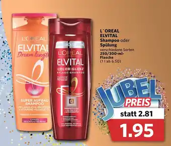 Combi L'Oreal Elvital Shampoo oder Spülung 250/300ml Angebot