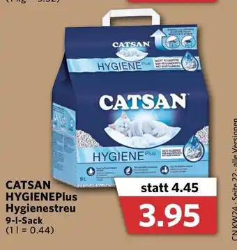 Combi Catsan Hygiene Plus Hygienestreu 9 L Angebot