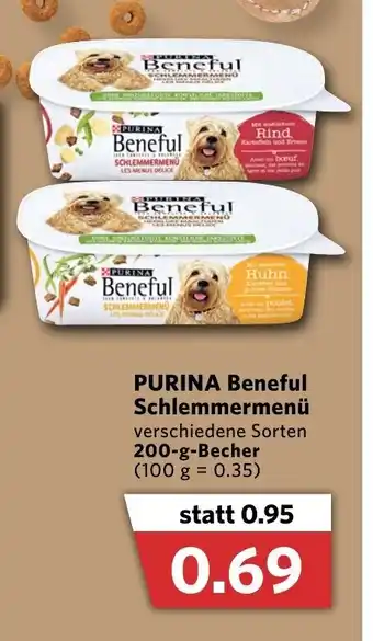 Combi Purina Beneful Schlemmermenü 200g Becher Angebot