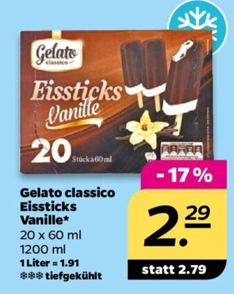 NETTO Gelato Classico Eis 20*60ml Angebot