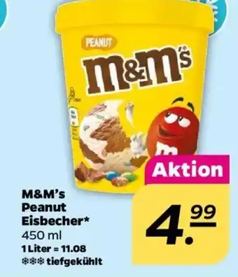 NETTO M&M's Peanut Eisbecher 450ml Angebot