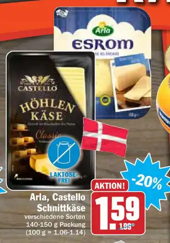 HIT Ullrich Arla, Castello Schnittkäse 140-150 g Angebot