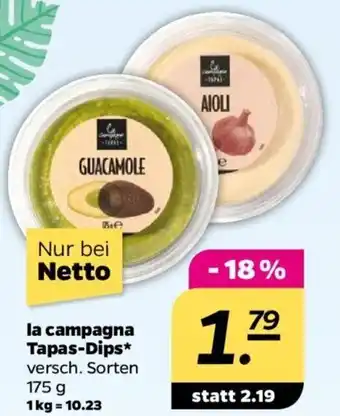 NETTO La Campagna Tapas-Dips 175g Angebot