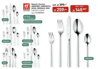 Galeria Zwilling Besteck Garnitur Aberdeen, Greenwich, Soho, Minimale, King Angebot