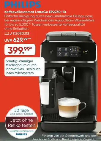 Galeria Philips Kaffeevollautomat LatteGo EP2230/10 Angebot