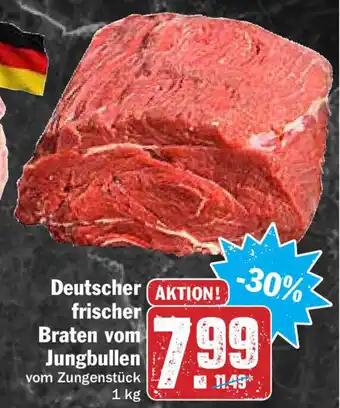 HIT Ullrich Deutscher frischer Braten vom  Jungbullen 1kg Angebot