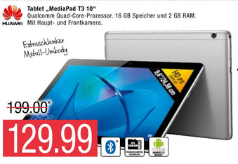 Marktkauf Huawei Tablet ,,MediaPad T3 10" Angebot