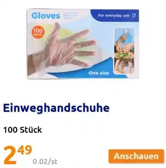 Action Einweghandschuhe 100 Stück Angebot