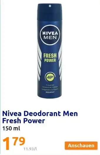 Action Nivea Deodorant Men Fresh Power 150 ml Angebot