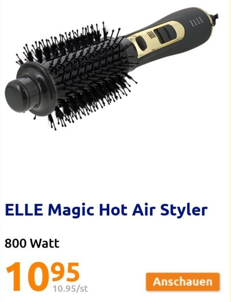 Elle Magic Hot Air Styler 800 Watt Angebot bei Action