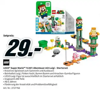 MediaMarkt Lego Super Mario 71387 Abenteuer mit Luigi Starterset Angebot