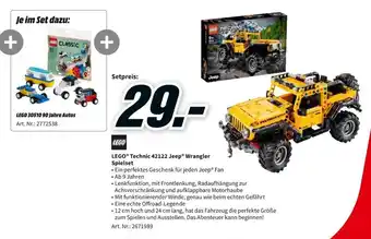 MediaMarkt Lego Technic 42122 Jeep Wrangler Spielset Angebot