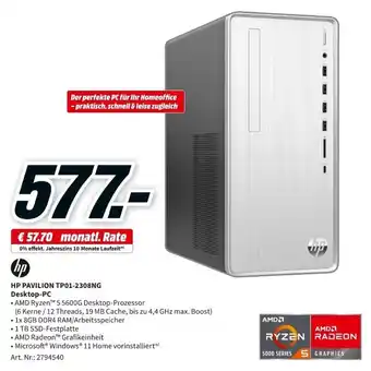 MediaMarkt hp Pavillon TP01-2308ng Desktop PC Angebot