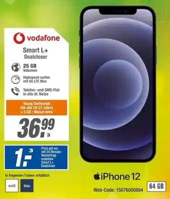 expert Octomedia iPhone 12 vodafone Smart L + Dealcloser Angebot