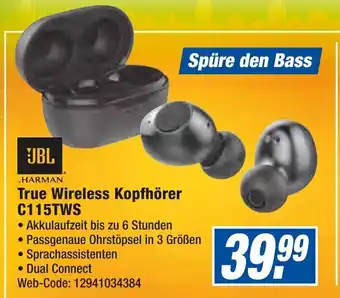 expert Octomedia JBL True Wireless Kopfhörer C115TWS Angebot