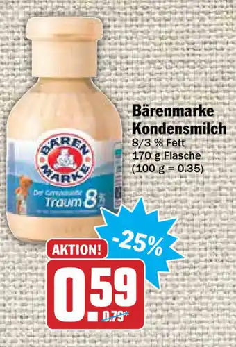 HIT Ullrich Bärenmarke Kondensmilch 170 g Angebot