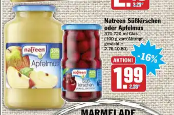 HIT Ullrich Natreen Süßkirschen oder Apfelmus 370-720ml Angebot