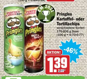 HIT Ullrich Pringles Kartoffel oder Tortillachips 175-200g Angebot